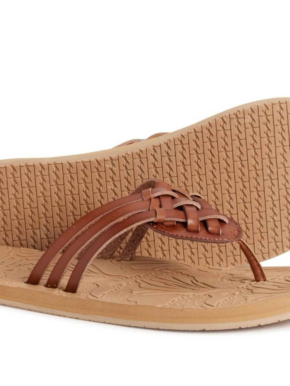 Billabong Leather Woven Thong Sandals - Picture 3 of 7